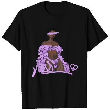 Discover Body Of Art - Roses: Ebony On Purple T Shirts