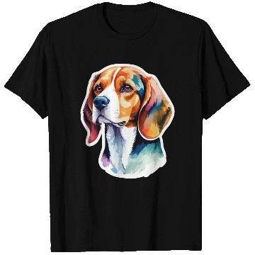 Discover Beagle Watercolor T Shirts