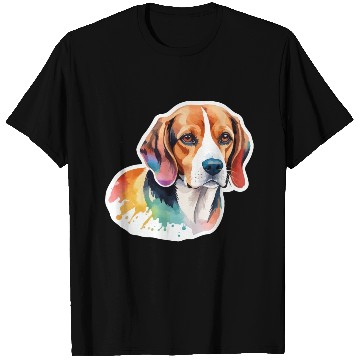 Discover Beagle Watercolor T Shirts