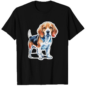Discover Beagle Watercolor T Shirts