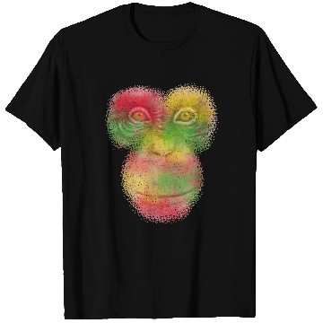 Discover Colorful Retro Monkey Face T Shirts - Funny Monkey