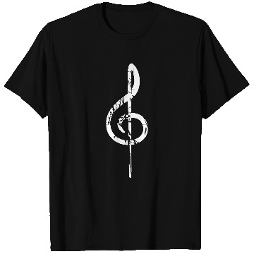 Discover Music Clef Note Violin Treble Sound Vintage Retro T Shirts
