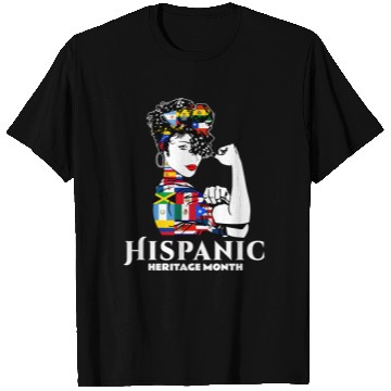 Discover Hispanic Heritage Month Latino Countries Flag T Shirts