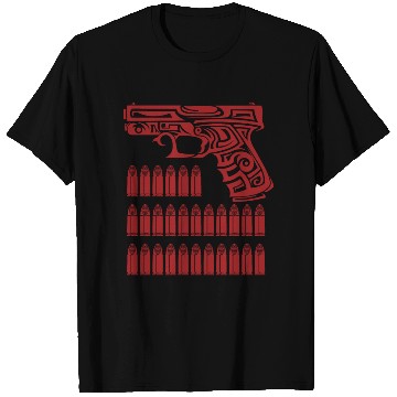 Discover Tribal Gun Illustration T Shirts