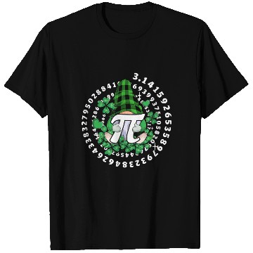 Discover Gnome Hold Shamrock Pi Day Math 314Gnomes T Shirts