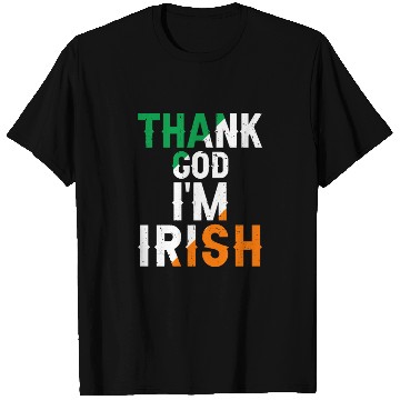 Discover St Patricks Thank God Im Irish Premium T Shirts