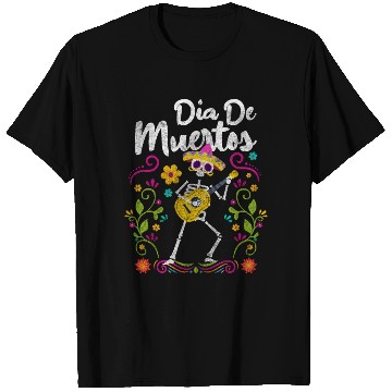 Discover Dia De Muertos Death Skeleton Commemoration T Shirts