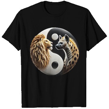 Discover Lion & Hyena - Yin-Yang T Shirts