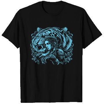 Discover women tiger fight T Shirts