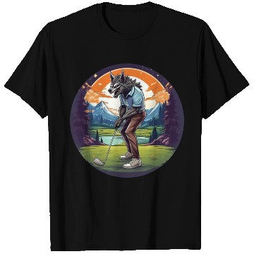 Discover Scary Halloween Party Costume Werewolf Golf T Shirts