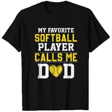 Discover Softball Dad Funny Daddy Father's Day T Shirts