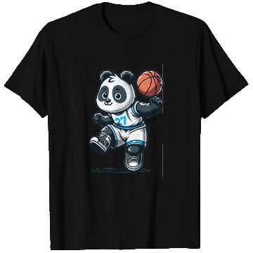 Discover Cute Basketball Player Panda T Shirts