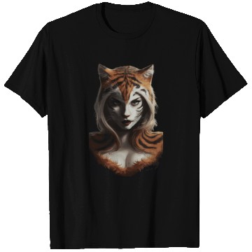 Discover Fierce Jungle Tiger Spirit Fantasy Artwork T Shirts
