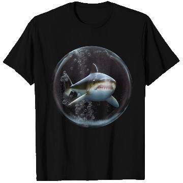 Discover Shark silhouette ocean predator T Shirts
