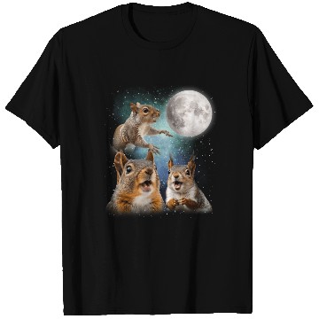 Discover Funny Squirrel Moon Space! Nerd, Geed, Science T Shirts