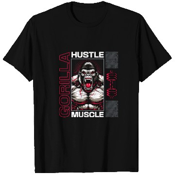Discover angry gorilla at the gym T Shirts