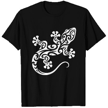 Discover Cute Little Gecko In T Tattoo Style T Shirts