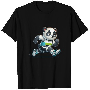 Discover Cute Marathon Runner Panda T Shirts