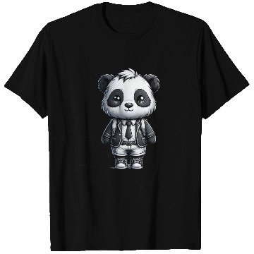 Discover Cute Schoolboy Panda T Shirts