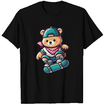 Discover Cute Skater Bear T Shirts