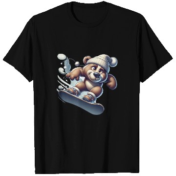 Discover Cute Snowboarder Bear T Shirts