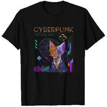 Discover Cyberpunk Technology Synthwave Japanese T Shirts