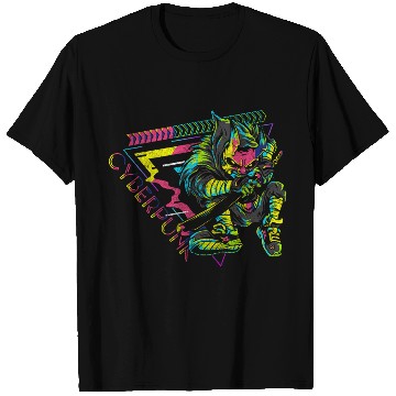 Discover Cyberpunk Cosplay Synthwave Gaming T Shirts