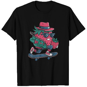 Discover funny skateboarder berry cool lover strawberry T Shirts