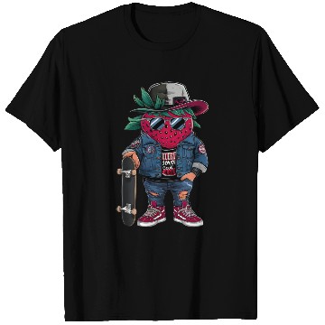 Discover funny skateboarder berry cool lover strawberry T Shirts