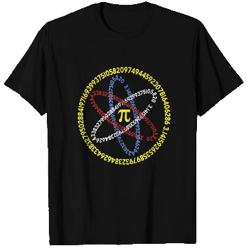 Discover Math Lover Pi Day Atom Symbol Numbers 3.14 T Shirts