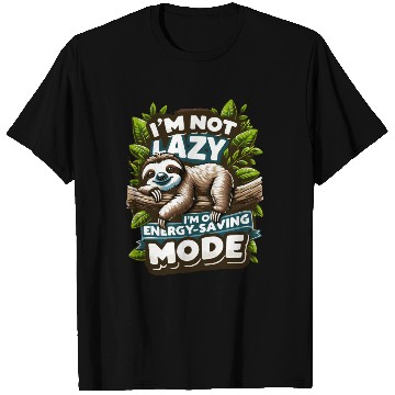 Discover Funny Sloth T Shirts - Energy-Saving Mode Humor