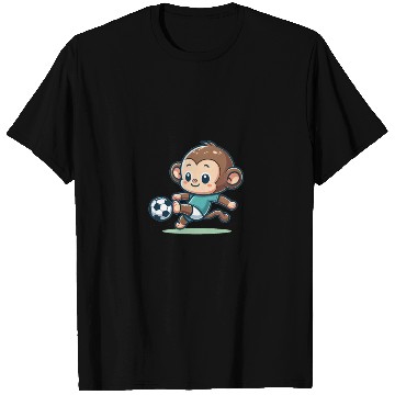 Discover Cute Soccer Player Monkey T Shirts