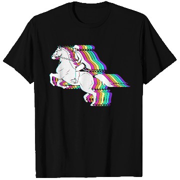 Discover Colorful Horse Equestrian Jockey Horse Racing T Shirts