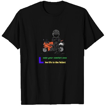 Discover Leave Your Comfort Zone. Ride Towards Freedom. T Shirts