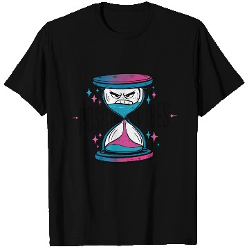 Discover Angry Hourglass with Positive Vibes for Fun T Shirts