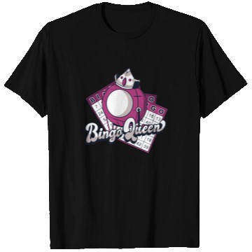 Discover Bingo Queen Professional Caller Daubers Bingo T Shirts