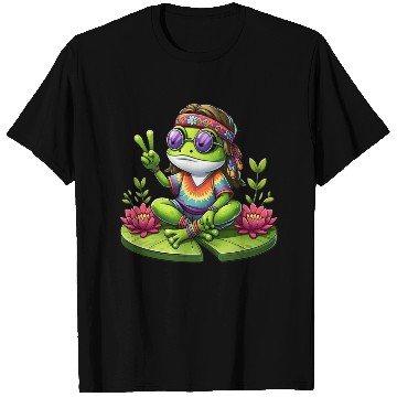 Discover Sweet Flowers Frog T Shirts