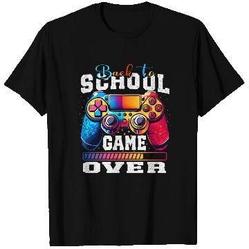 Discover Happy Back to school Game Over Grunge Design T Shirts