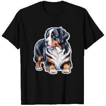 Discover Bernese Mountain Dog Watercolor T Shirts