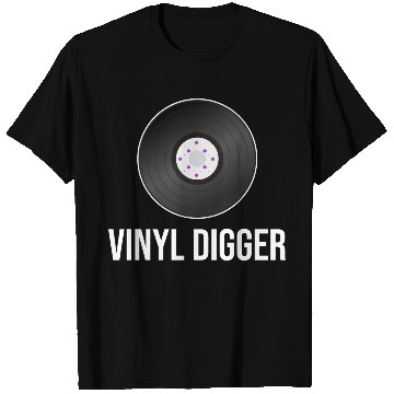 Discover Vinyl Digger Collector Antique Rustic Radio T Shirts