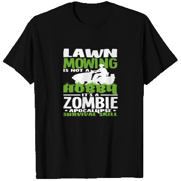 Discover Landscaper Gardener Lawn Mowing Zombie T Shirts