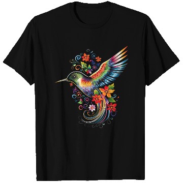 Discover Hummingbird Flowers Colorful Hummindgbird T Shirts