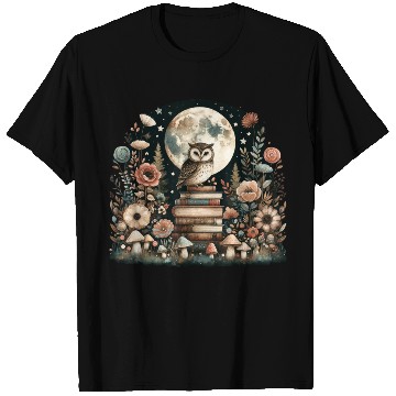 Discover Floral Cottagecore Owl Aesthetic T Shirts
