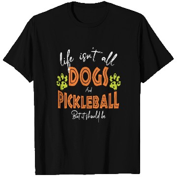 Discover Funny Dogs and Pickleball T Shirts Dog Lover