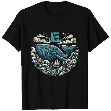 Discover Amazing Blue Whale T Shirts