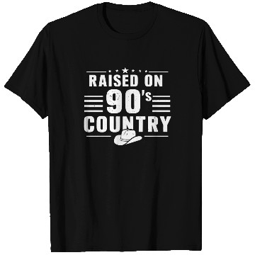 Discover Raised On 90's Country Music Nostalgia T Shirts