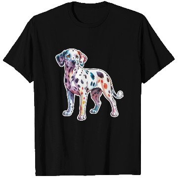 Discover Dalmatian Dog Watercolor T Shirts