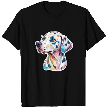 Discover Dalmatian Dog Watercolor T Shirts