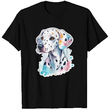 Discover Dalmatian Dog Watercolor T Shirts