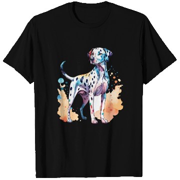 Discover Dalmatian Dog Watercolor T Shirts